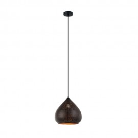 CLA-Marrakesh:Black Shade with Gold Interior Pendant Lights